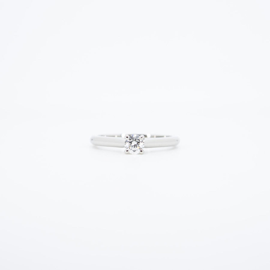 แหวน Cartier 1895 Solitaire Ring 0.24ct E VVS1 Platinum950 Size 50# (Used) #vrca 0850