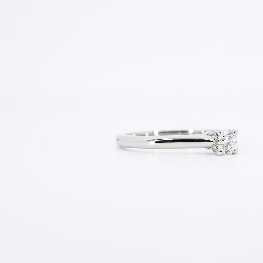 แหวน Cartier 1895 Solitaire Ring 0.24ct E VVS1 Platinum950 Size 50# (Used) #vrca 0850