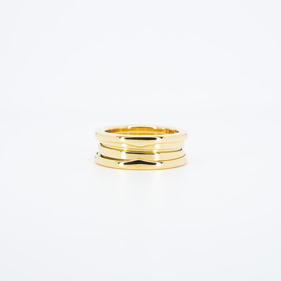 แหวน Bvlgari B.zero1 2band Ring 18K Yellow Gold Size 55# (Used) #vrbvr 7045