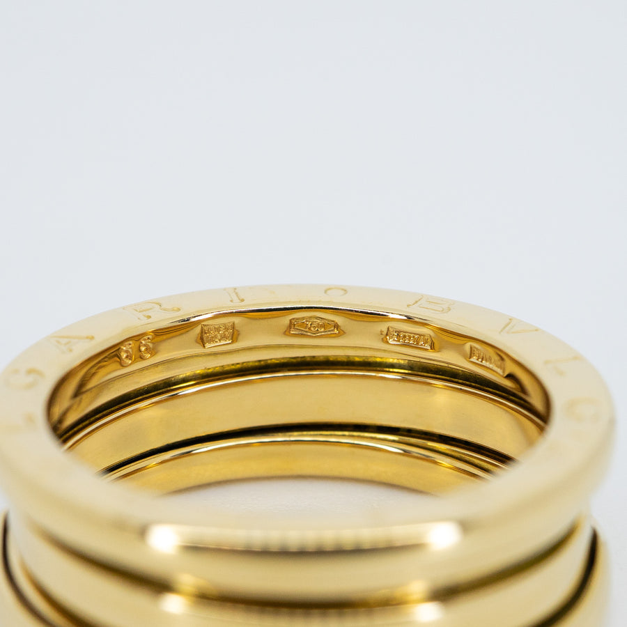 แหวน Bvlgari B.zero1 2band Ring 18K Yellow Gold Size 55# (Used) #vrbvr 7045