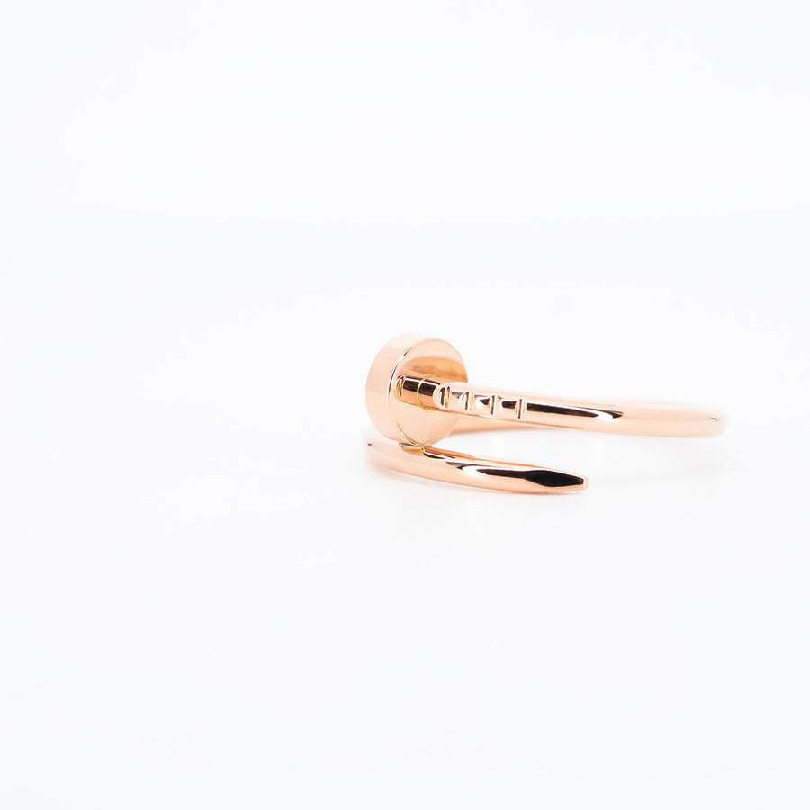 **Hold K.kukkik**แหวน Cartier Juste Un Clou ring SM 18K Rose Gold Size 51# (Used) #vrcar 7050