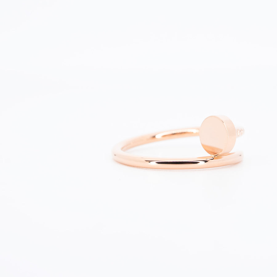 **Hold K.kukkik**แหวน Cartier Juste Un Clou ring SM 18K Rose Gold Size 51# (Used) #vrcar 7050