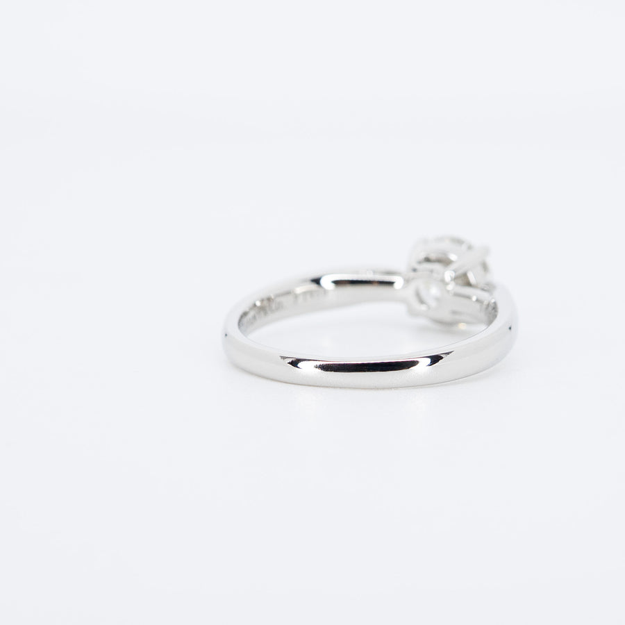 แหวน Tiffany & Co. Tiffany Harmony Round Brilliant Engagement Ring 1.03 ct F VVS2 Platinum950 Size 52# (Used) #vrti 0865