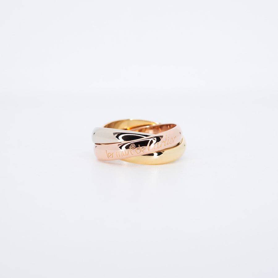 แหวน Cartier Trinity Ring 18K 3 Colors Size 48# (Used) #vrcar 7048