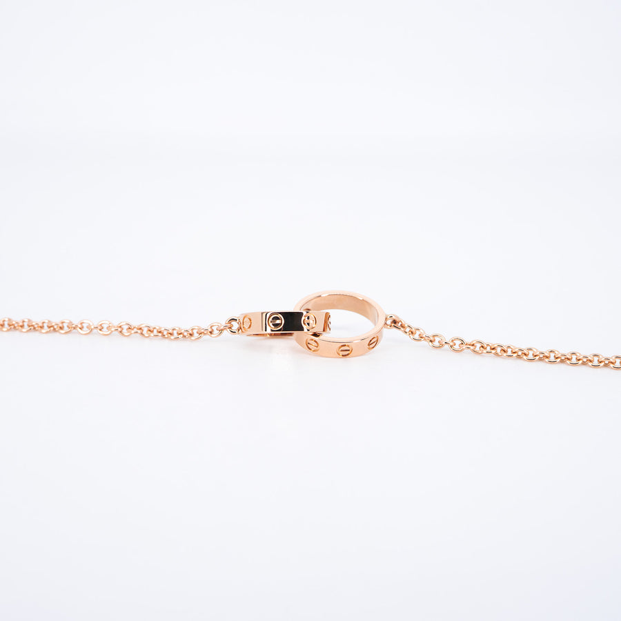 **Hokd k’🐣GrApHy🌸**สร้อยและจี้ Cartier Love Necklace (baby love) 18K Rose Gold Size 44cm.# (Used) #vrcanl 7062