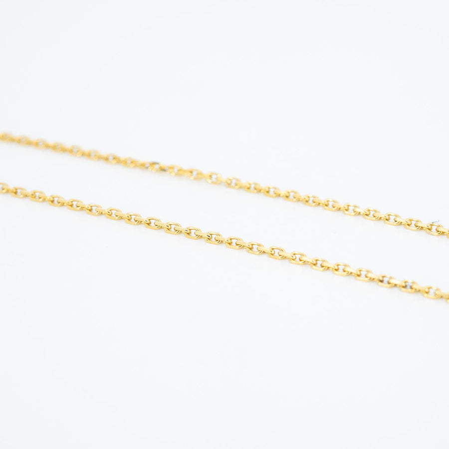 สร้อยและจี้ Van Cleef & Arpels Vintage Alhambra pendant, Mother-of-pearl 18K Yellow Gold Size 37-41.5cm.# (Used) #vrvanl 7085