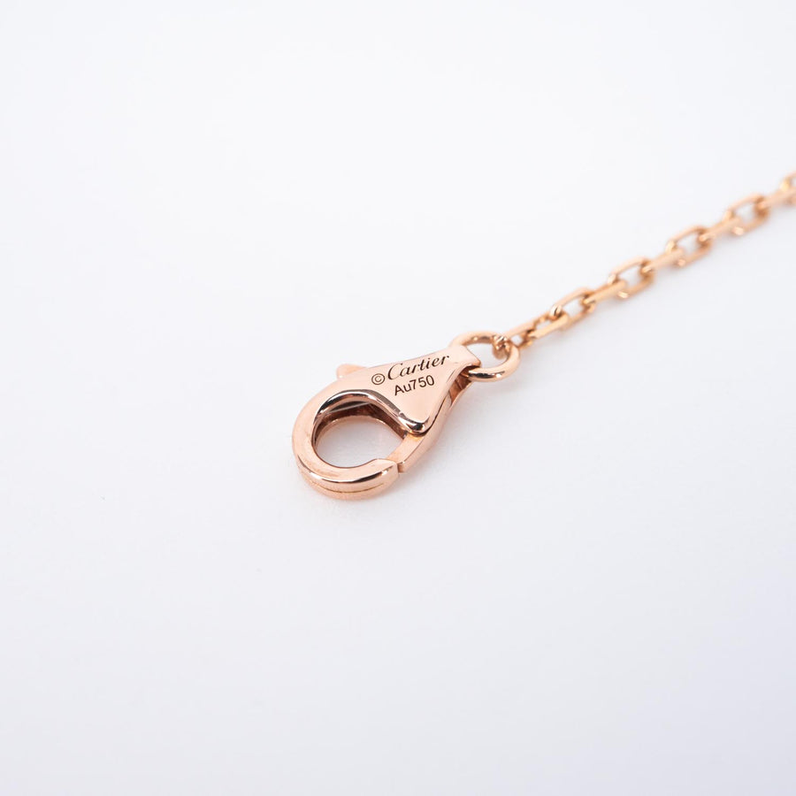 **Hold k’Tingtong**สร้อยและจี้ Cartier Love pendant, paved necklace 18K Rose Gold Size 38-41cm.# (Used) #vrcanl 7083