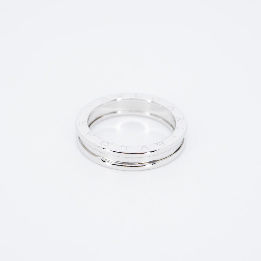 แหวน Bvlgari B.zero1 1band ring 18K White Gold Size 58# (Used) #vrbvr 7071