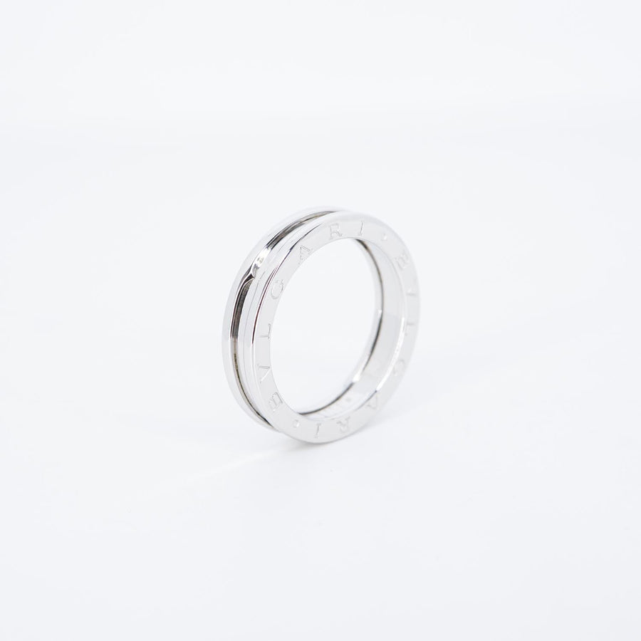 แหวน Bvlgari B.zero1 1band ring 18K White Gold Size 58# (Used) #vrbvr 7071