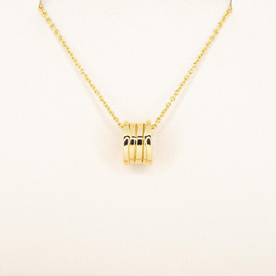 สร้อยและจี้ Bvlgari B.zero1 necklace and pendant 18K Yellow Gold Size 40.5cm.# (Used) #vrbvnlimt 7074