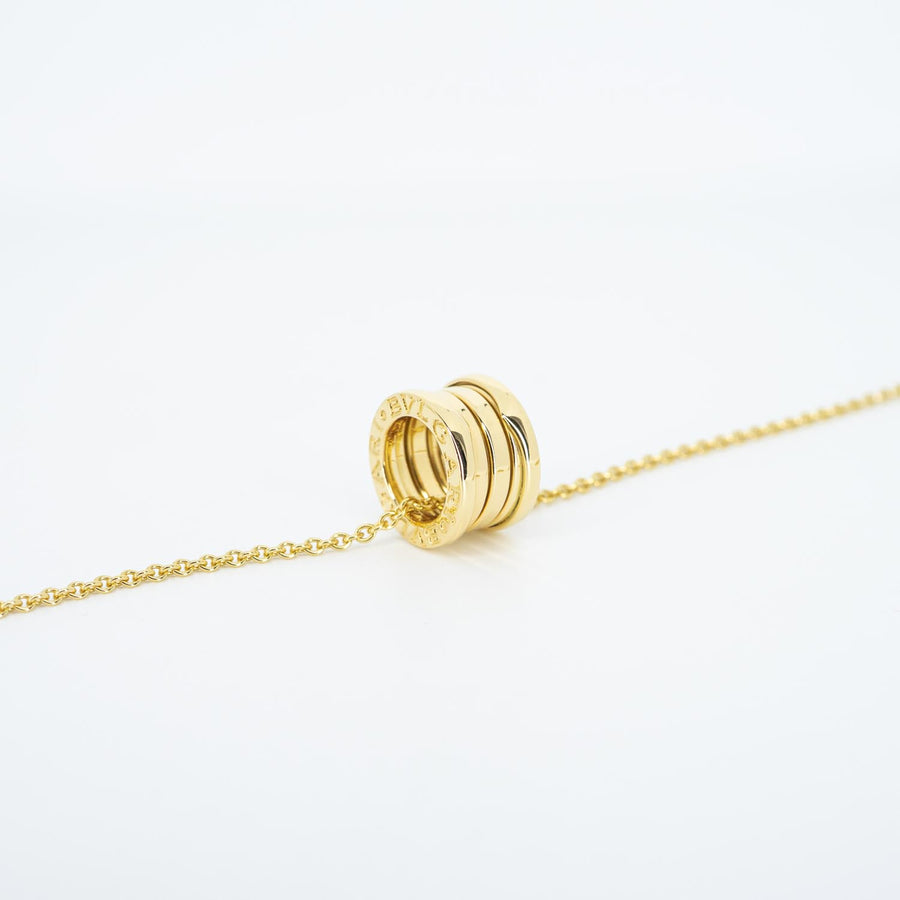 สร้อยและจี้ Bvlgari B.zero1 necklace and pendant 18K Yellow Gold Size 40.5cm.# (Used) #vrbvnlimt 7074