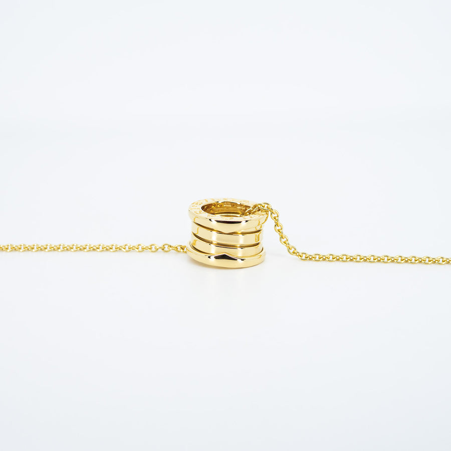 สร้อยและจี้ Bvlgari B.zero1 necklace and pendant 18K Yellow Gold Size 40.5cm.# (Used) #vrbvnlimt 7074