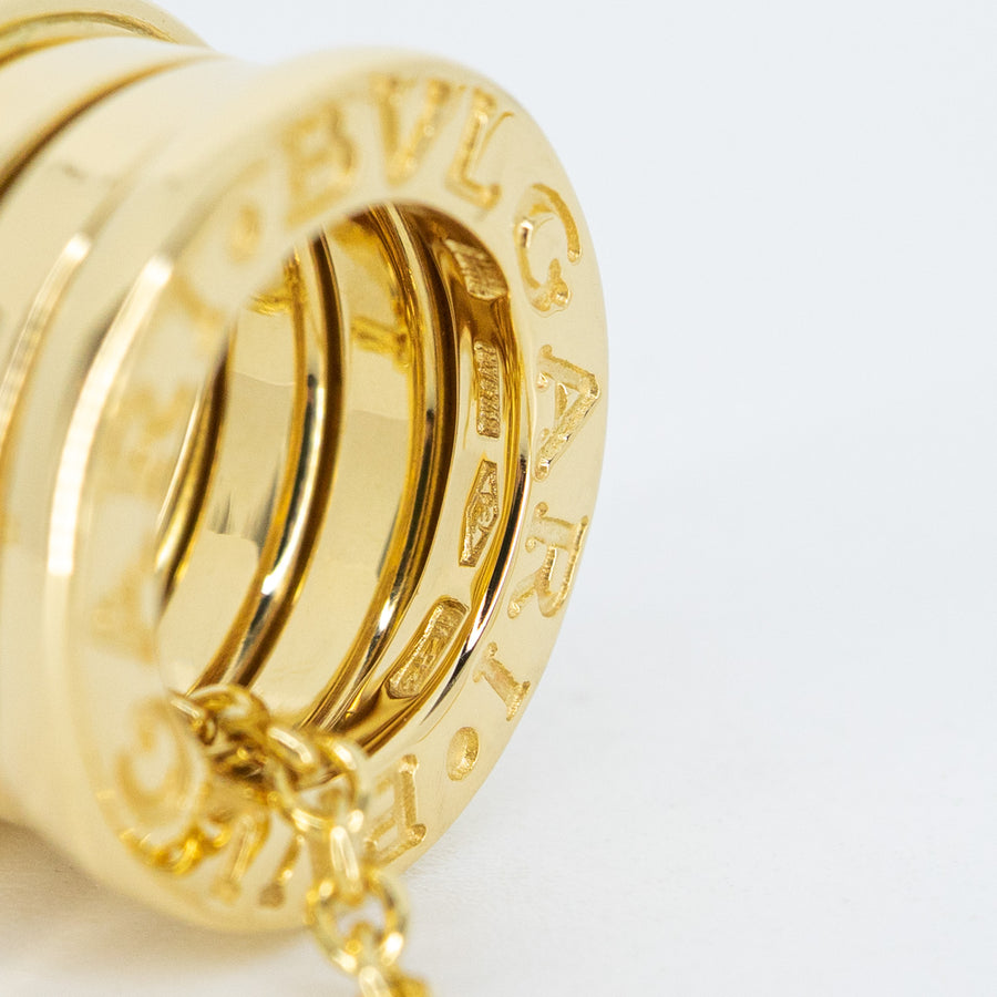 สร้อยและจี้ Bvlgari B.zero1 necklace and pendant 18K Yellow Gold Size 40.5cm.# (Used) #vrbvnlimt 7074