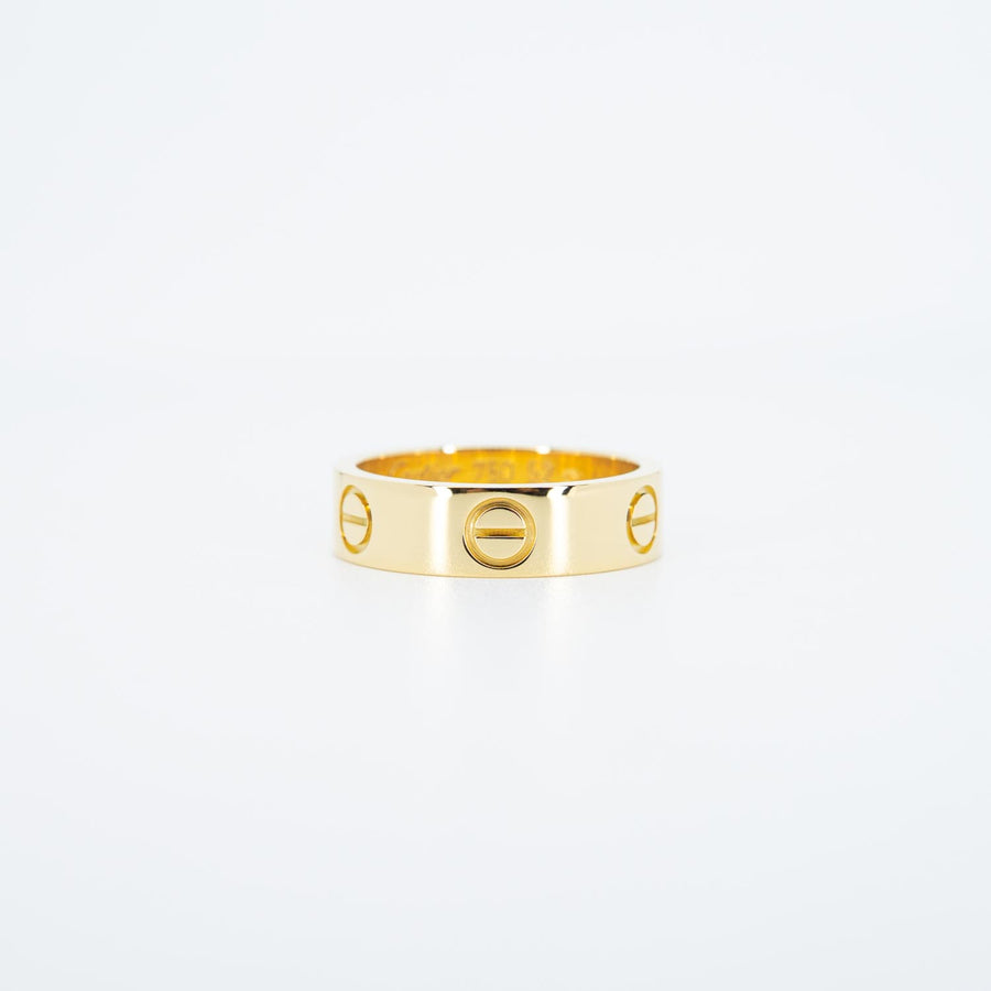 แหวน Cartier Love Ring 18K Yellow Gold Size 52# (Used) #vrcar 7094