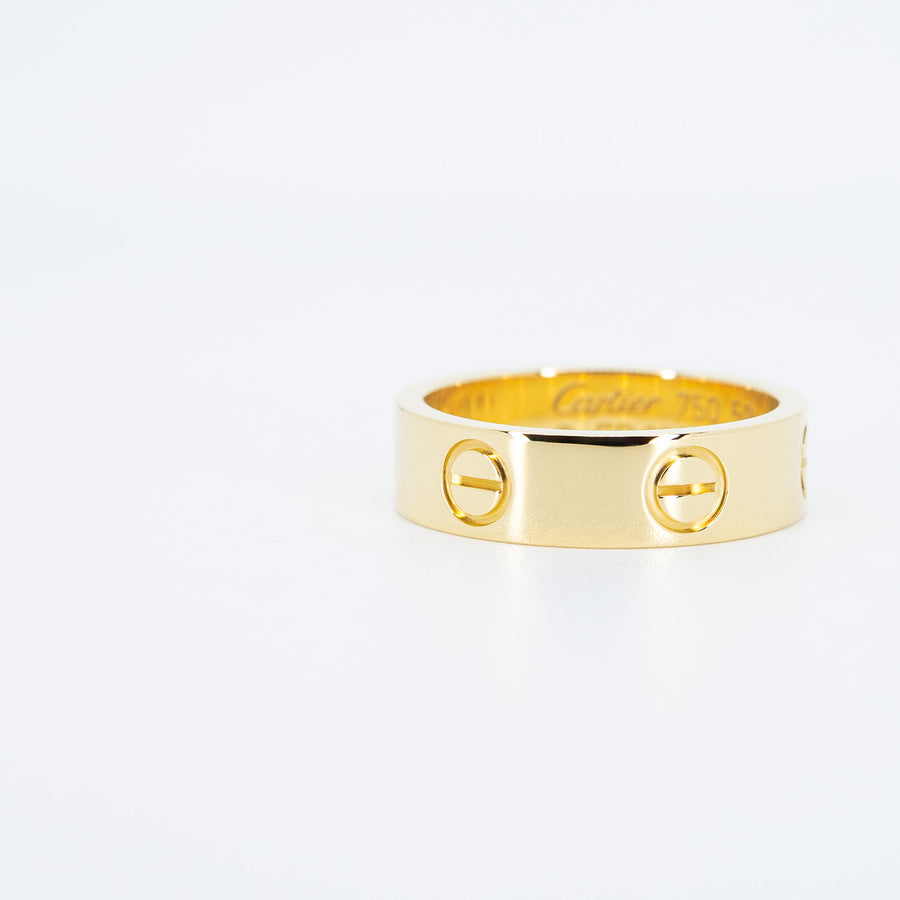 แหวน Cartier Love Ring 18K Yellow Gold Size 52# (Used) #vrcar 7094