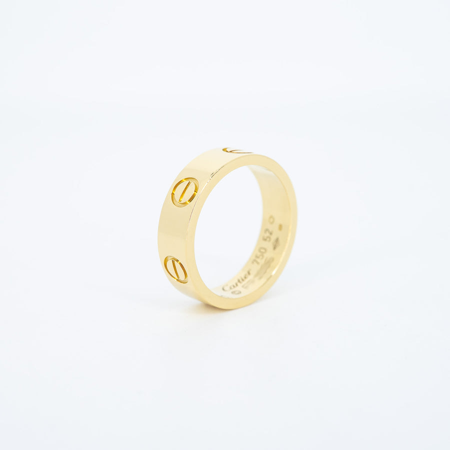 แหวน Cartier Love Ring 18K Yellow Gold Size 52# (Used) #vrcar 7094