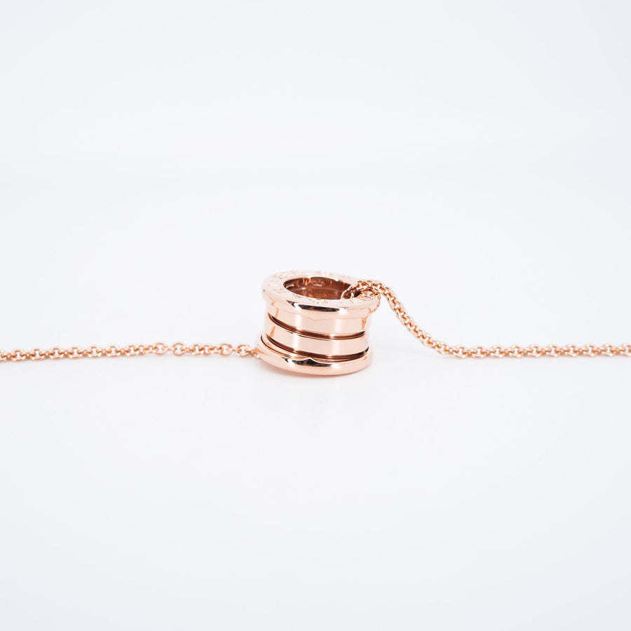 สร้อยและจี้ Bvlgari B.zero1 necklace and pendant 18K Rose Gold Size 38.5/41/43.5/46cm.# (Used) #vrbvnlim 7097
