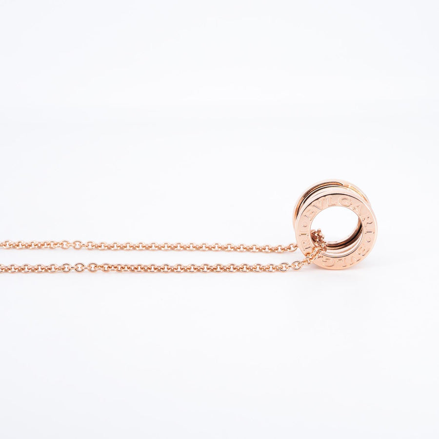สร้อยและจี้ Bvlgari B.zero1 necklace and pendant 18K Rose Gold Size 38.5/41/43.5/46cm.# (Used) #vrbvnlim 7097