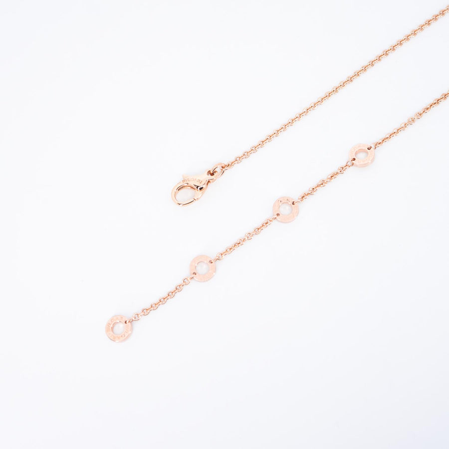 สร้อยและจี้ Bvlgari B.zero1 necklace and pendant 18K Rose Gold Size 38.5/41/43.5/46cm.# (Used) #vrbvnlim 7097