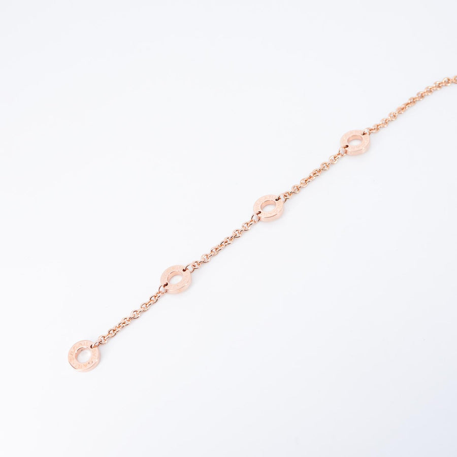 สร้อยและจี้ Bvlgari B.zero1 necklace and pendant 18K Rose Gold Size 38.5/41/43.5/46cm.# (Used) #vrbvnlim 7097