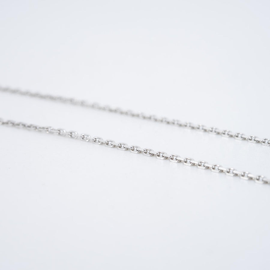 สร้อยและจี้ Van Cleef & Arpels Vintage Alhambra pendant, Green Celadon from the 2022 Holiday Collection 18K White Gold Size 37-41cm.# (Used) #vrvanl 7660