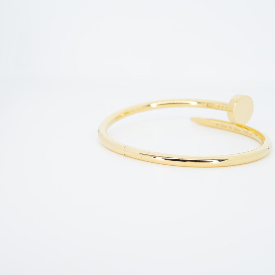 กำไลข้อมือ Cartier Juste Un Clou Bracelet 18K Yellow Gold Size 16# (Used) #vrcab 7174