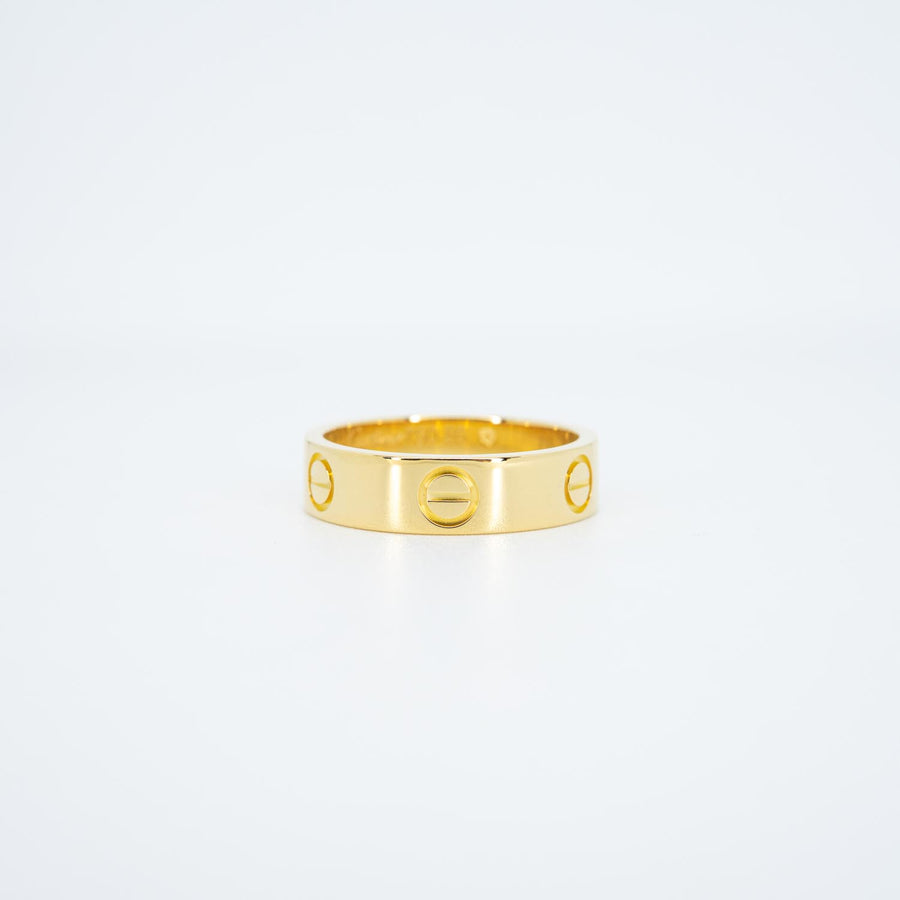 แหวน Cartier Love Ring 18K Yellow Gold Size 56# (Used) #vrcar 7185