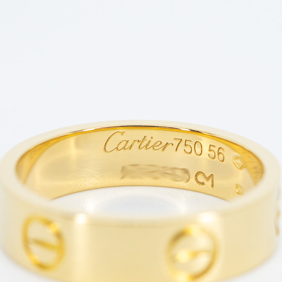 แหวน Cartier Love Ring 18K Yellow Gold Size 56# (Used) #vrcar 7185