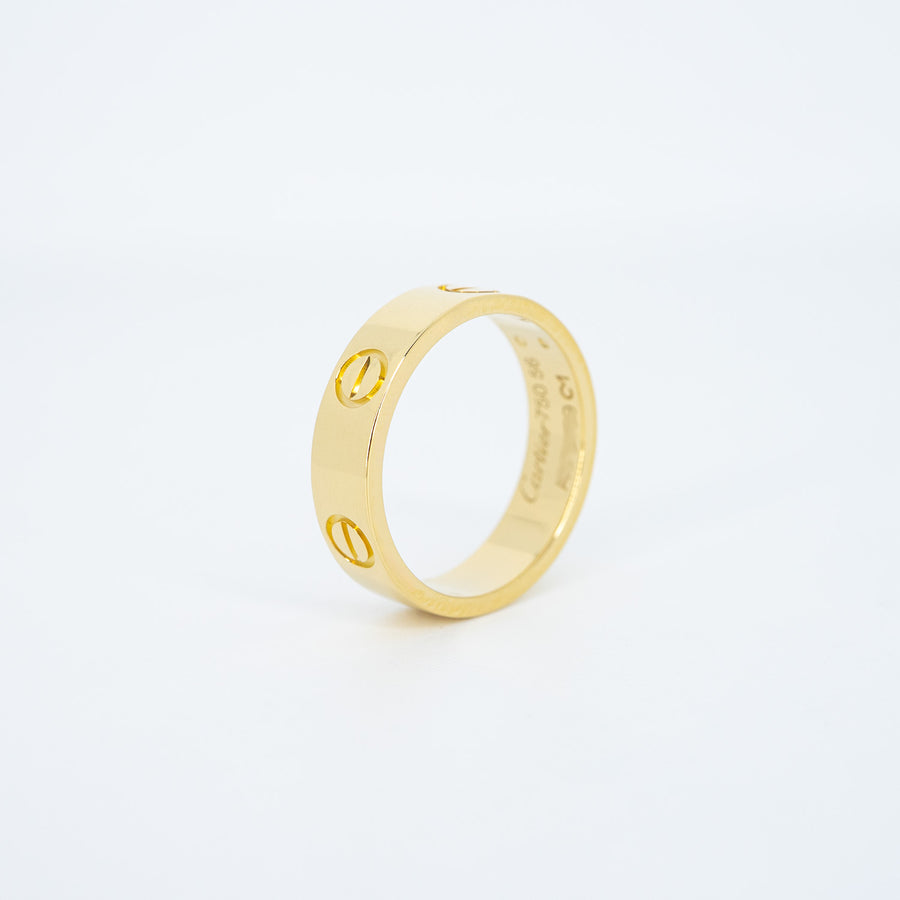 แหวน Cartier Love Ring 18K Yellow Gold Size 56# (Used) #vrcar 7185