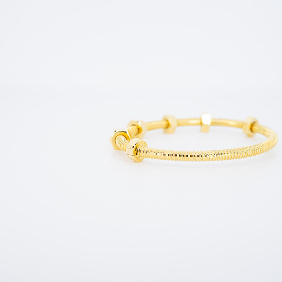 กำไลข้อมือ Cartier Ecrou De Cartier Bracelet 18K Yellow Gold Size 15# (Used) #vrcab 7593