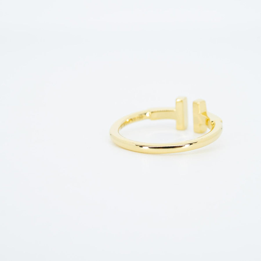 แหวน Tiffany & Co. Tiffany T Wire Ring 18K Yellow Gold Size 49# (Used) #vrti 0911