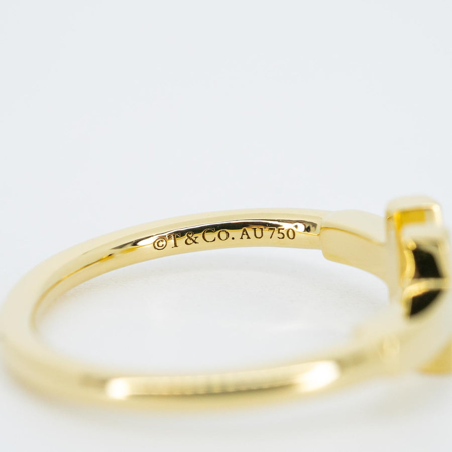แหวน Tiffany & Co. Tiffany T Wire Ring 18K Yellow Gold Size 49# (Used) #vrti 0911