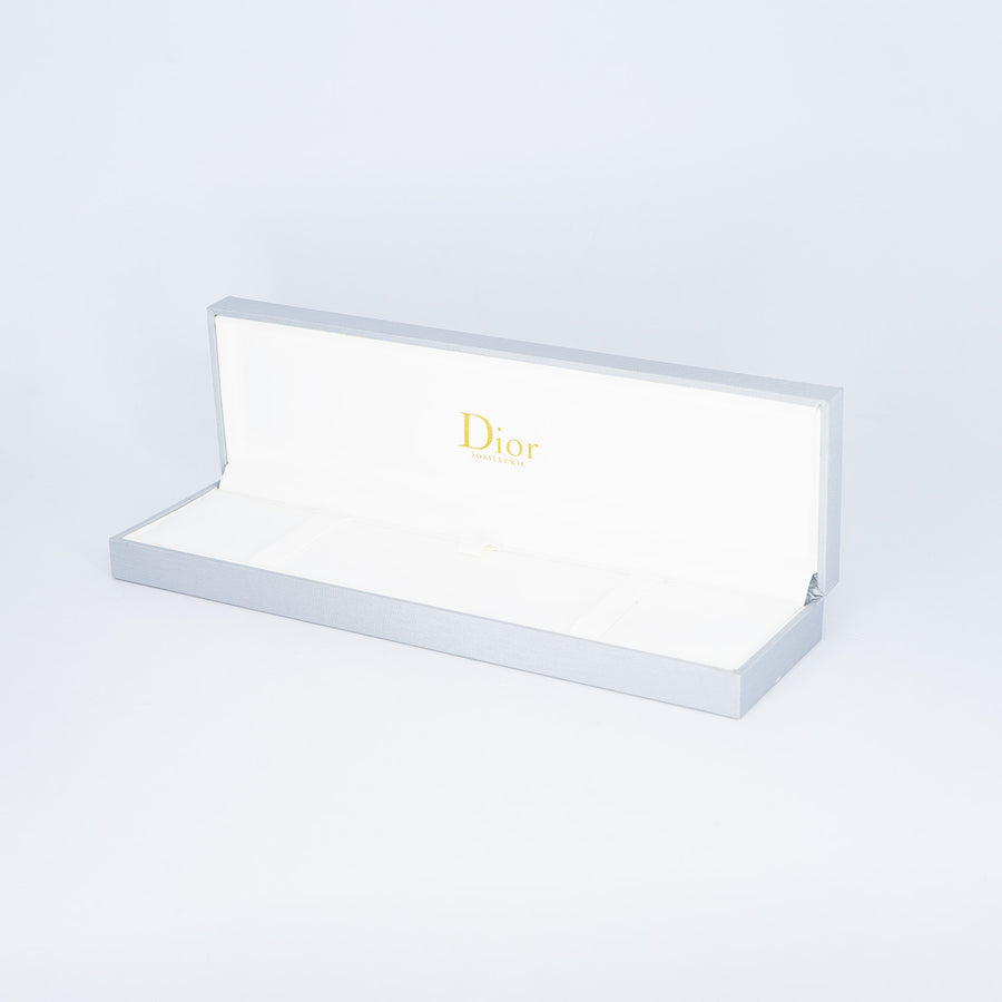 สร้อยและจี้ Dior Rose Des Vents Necklace, Diamond and Malachite 18K Yellow Gold Size 39/40.5/43cm.# (Used) #vrdi 0863