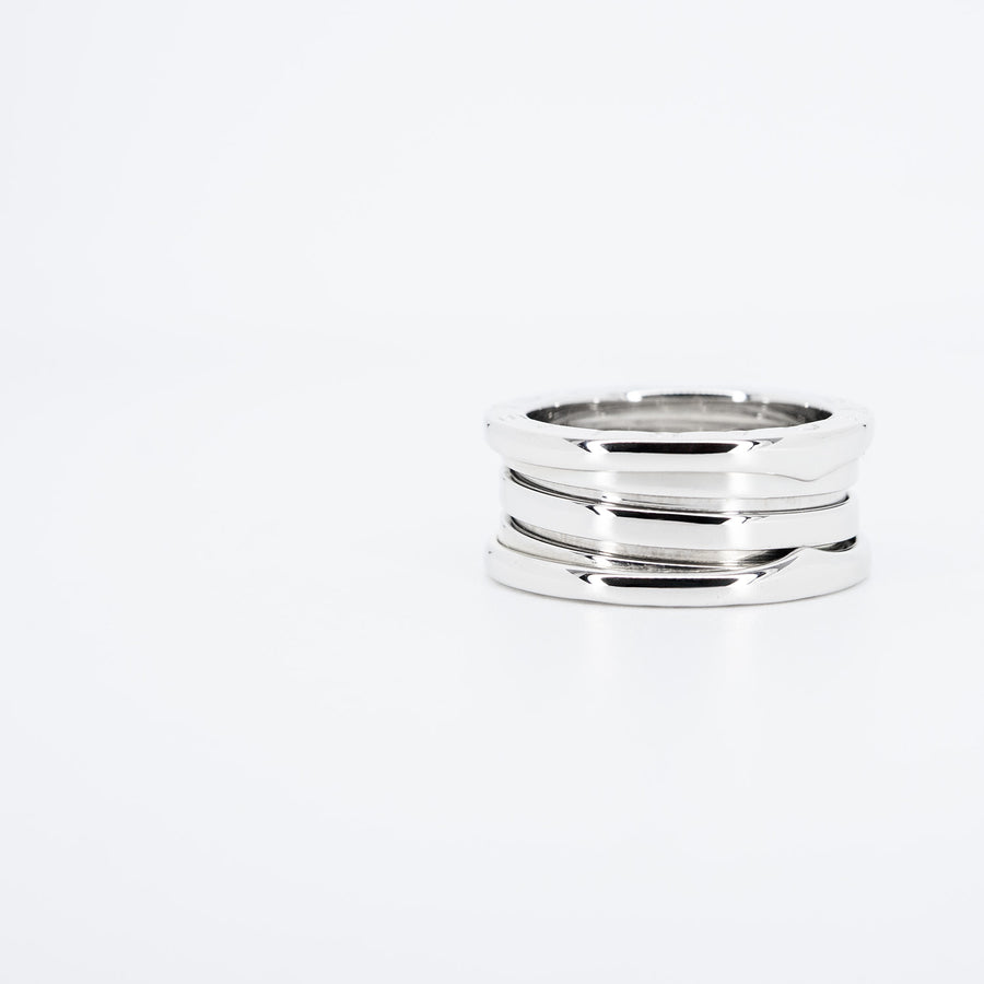 แหวน Bvlgari B.zero1 3band Ring 18K White Gold Size 54# (Used) #vrbvr 7240