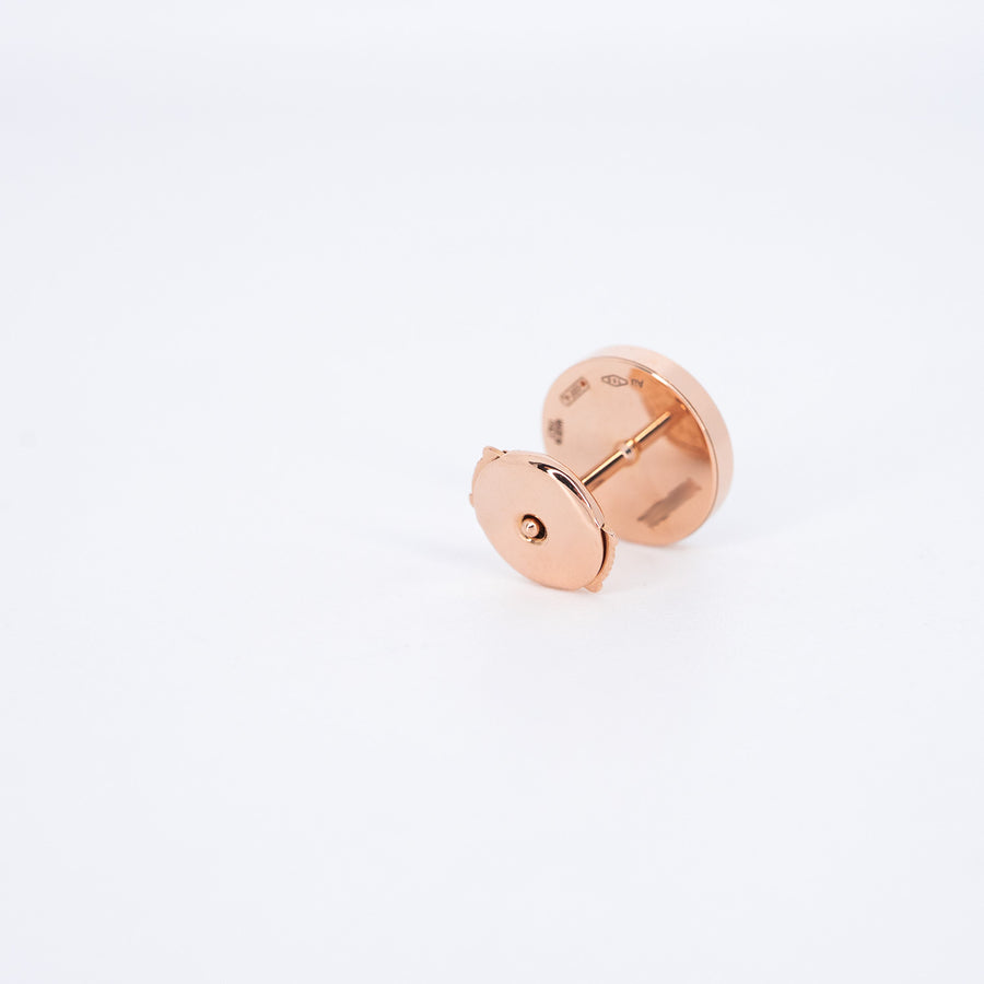 ต่างหู Bvlgari Bvlgari single stud earring with diamonds 18K Rose Gold (Used) #vrbve 7246