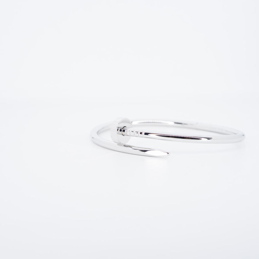 กำไลข้อมือ Cartier Juste Un Clou Bracelet 18K White Gold Size 18# (Used) #vrca 0917