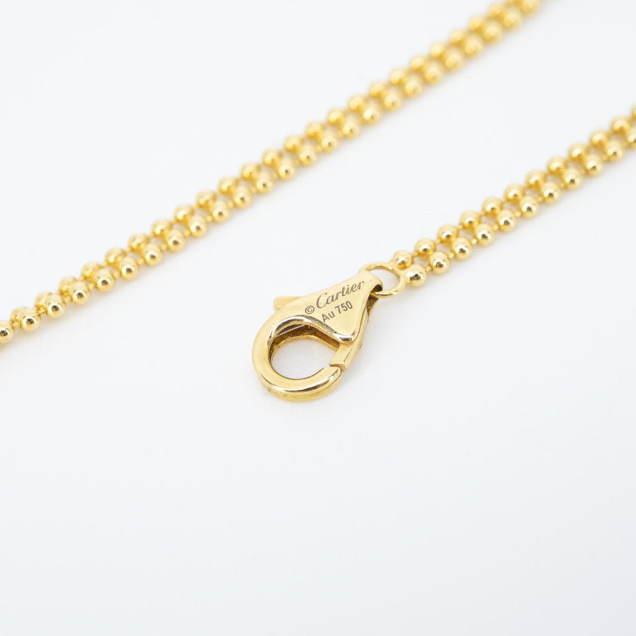สร้อยและจี้ Cartier Trinity Pendant, medium model, diamonds 18K 3 Colors Size 38-42 cm.# (Used) #vrcanl 7253