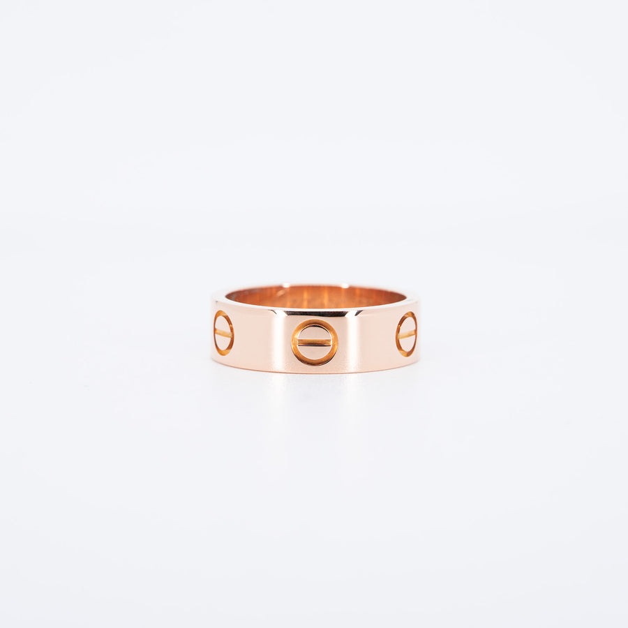แหวน Cartier Love Ring 18K Rose Gold Size 50# (Used) #vrcar 7273