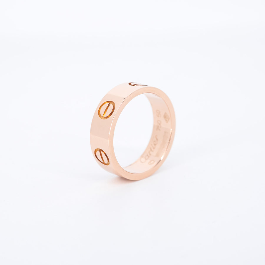 แหวน Cartier Love Ring 18K Rose Gold Size 50# (Used) #vrcar 7273
