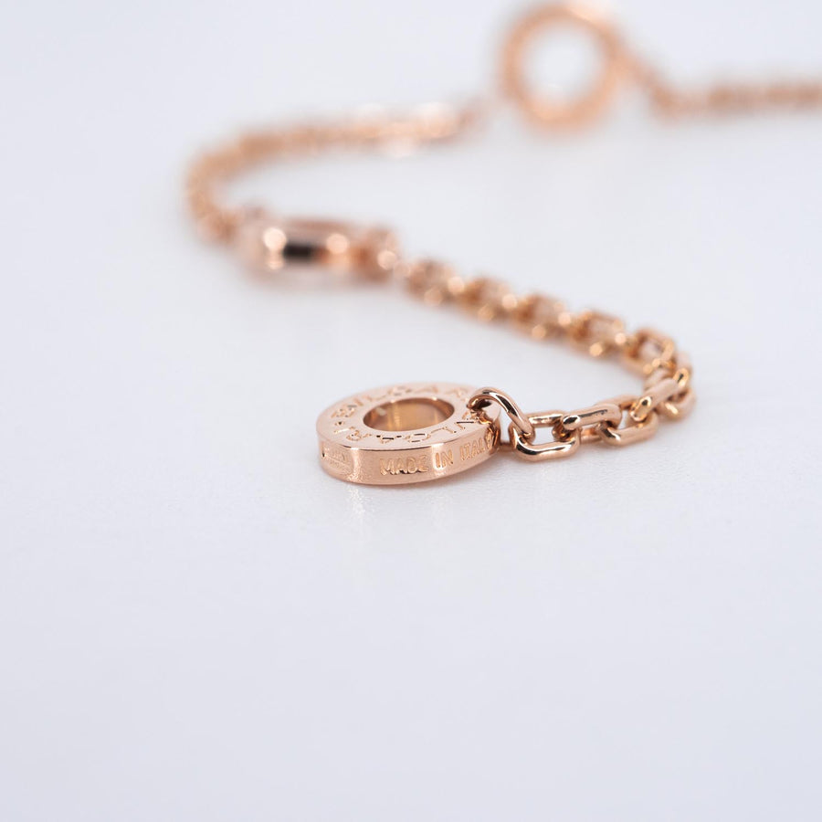 **Hold k.Boom**สร้อยและจี้ Bvlgari B.zero1 Rock necklace with studded spiral, black ceramic 18K Rose Gold Size 38/41.5/45cm.# (Used) #vrbvnl 7276