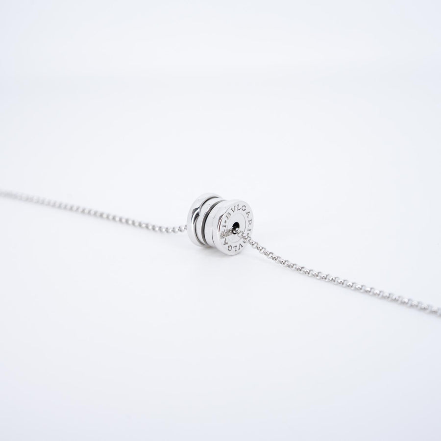 **Hold K.Lea**สร้อยและจี้ Bvlgari B.zero1 mini necklace 18K White Gold Size 38/41/44cm.# (Used) #vrbvnl 7255