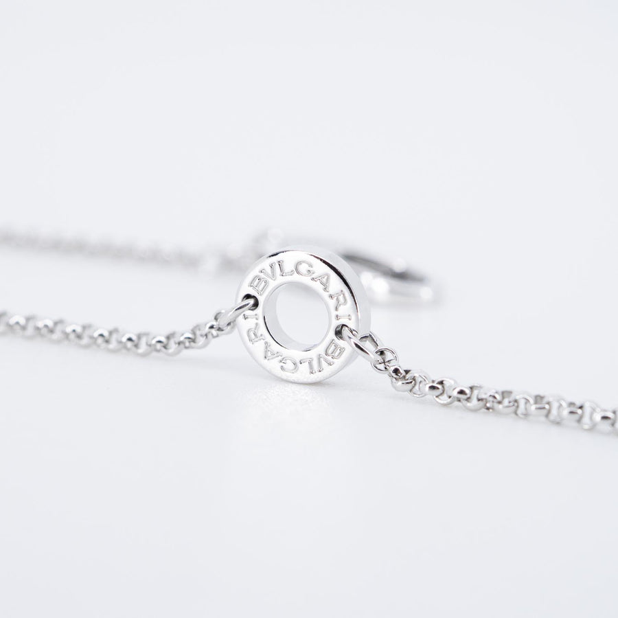 **Hold K.Lea**สร้อยและจี้ Bvlgari B.zero1 mini necklace 18K White Gold Size 38/41/44cm.# (Used) #vrbvnl 7255