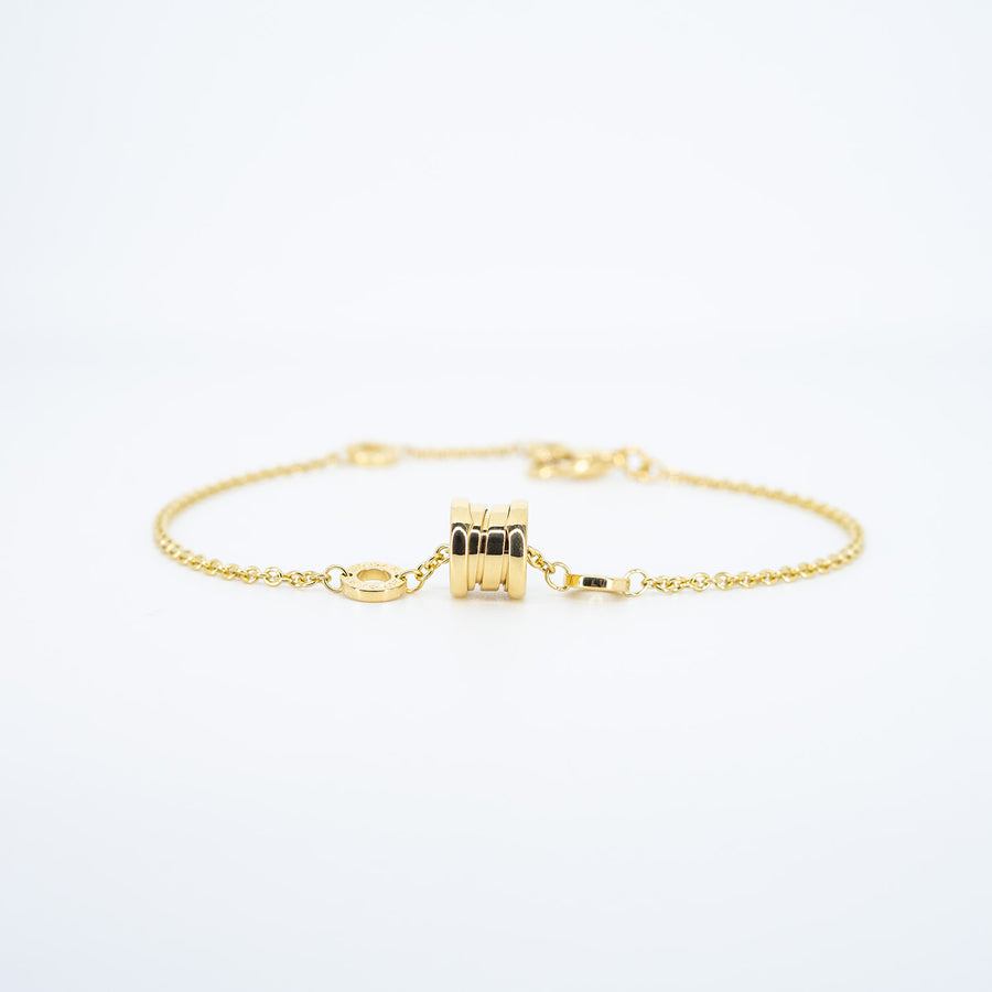 สร้อยข้อมือ Bvlgari B.zero1 mini bracelet 18K Yellow Gold Size 17.5-20cm.# (Used) #vrbvb 7252
