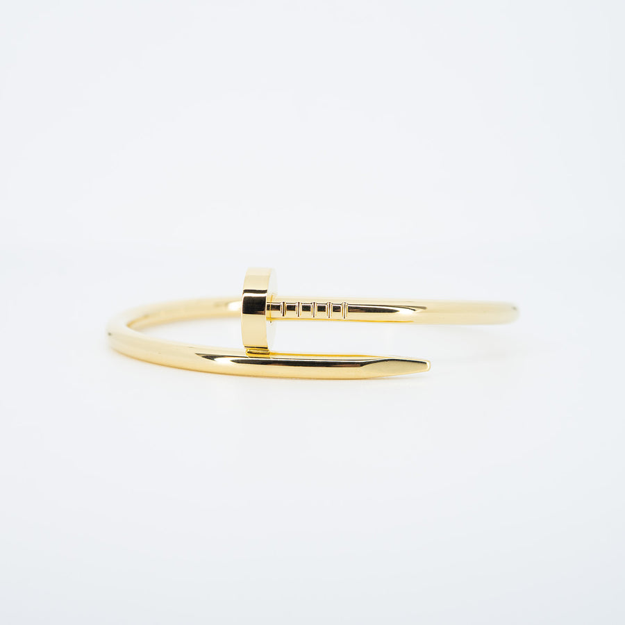 **hold k.b**กำไลข้อมือ Cartier Juste Un Clou Bracelet 18K Yellow Gold Size 15# (Used) #vrcab 7259