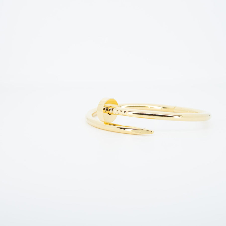 **hold k.b**กำไลข้อมือ Cartier Juste Un Clou Bracelet 18K Yellow Gold Size 15# (Used) #vrcab 7259