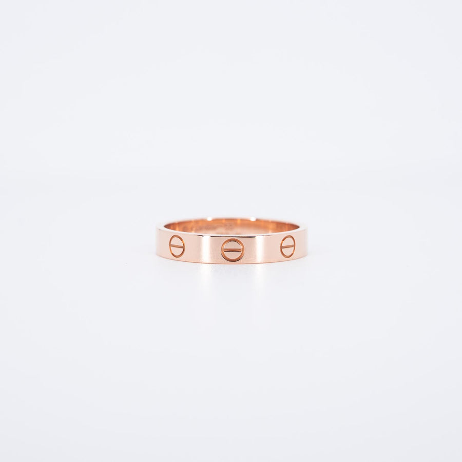 **hold k. popeye **แหวน Cartier Love band 18K Rose Gold Size 55# (Used) #vrcarimt 7262