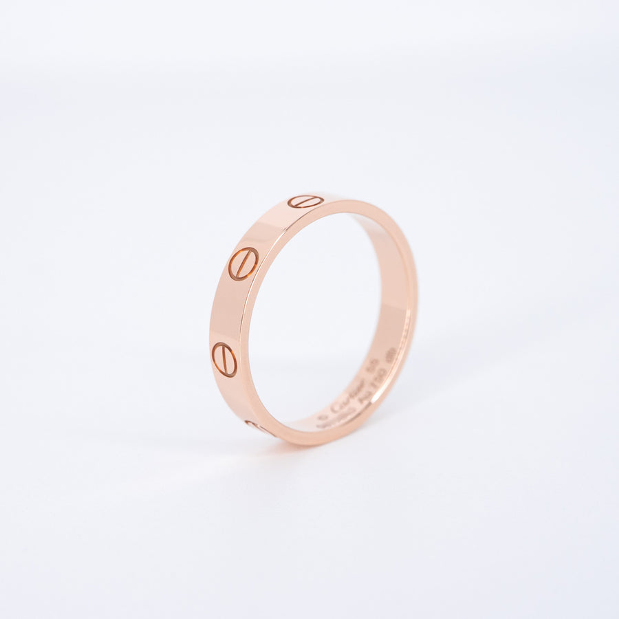**hold k. popeye **แหวน Cartier Love band 18K Rose Gold Size 55# (Used) #vrcarimt 7262