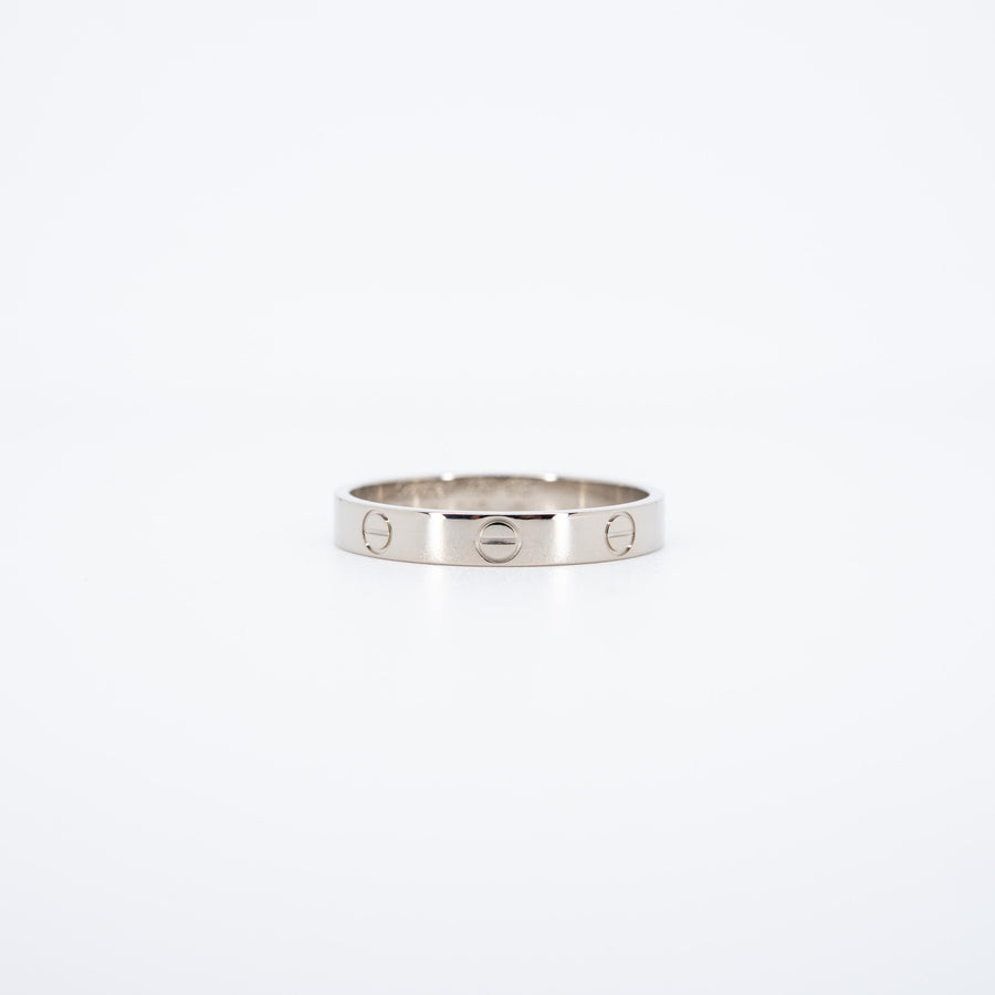 แหวน Cartier Love band 18K White Gold Size 63# (Used) #vrcar 7260