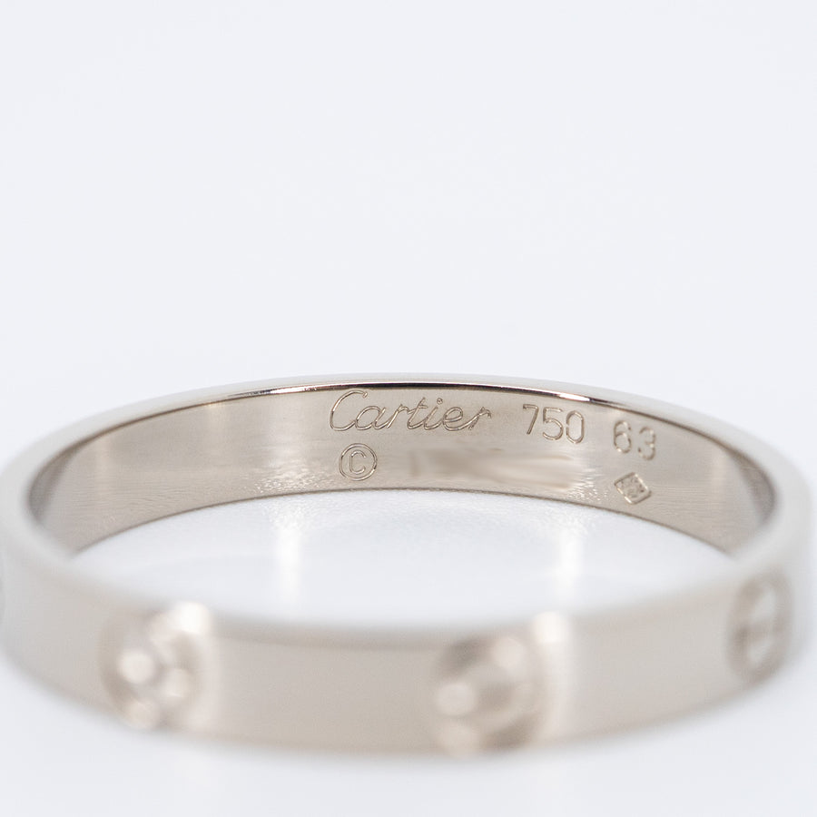 แหวน Cartier Love band 18K White Gold Size 63# (Used) #vrcar 7260