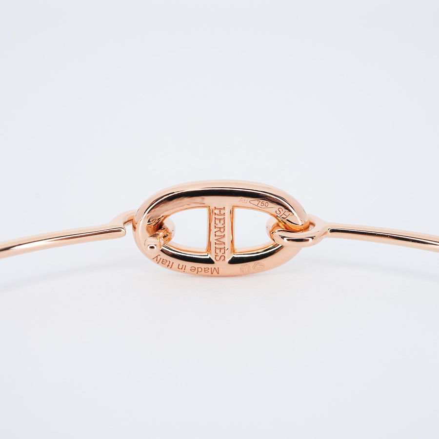 กำไลข้อมือ Hermes Farandole bracelet, Small Model 18K Rose Gold Size SH# (Used) #vrhebimt 7263